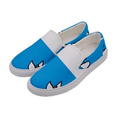 Ship Sea Beack Sun Blue Sky White Water Women s Canvas Slip Ons