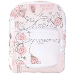 Simple Flower Polka Dots Pink Full Print Backpack