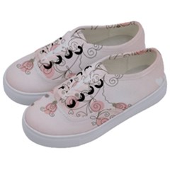 Simple Flower Polka Dots Pink Kids  Classic Low Top Sneakers by Mariart