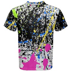 Spot Paint Pink Black Green Yellow Blue Sexy Men s Cotton Tee