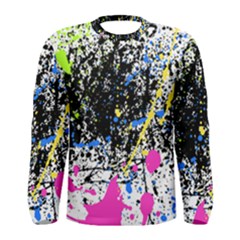 Spot Paint Pink Black Green Yellow Blue Sexy Men s Long Sleeve Tee