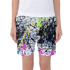 Spot Paint Pink Black Green Yellow Blue Sexy Women s Basketball Shorts