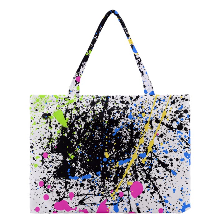 Spot Paint Pink Black Green Yellow Blue Sexy Medium Tote Bag