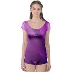 Space Star Planet Galaxy Purple Boyleg Leotard  by Mariart