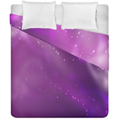 Space Star Planet Galaxy Purple Duvet Cover Double Side (california King Size) by Mariart
