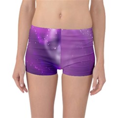 Space Star Planet Galaxy Purple Reversible Boyleg Bikini Bottoms by Mariart