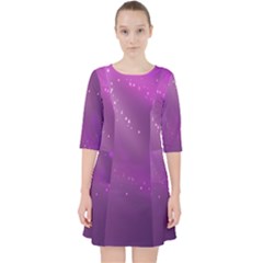 Space Star Planet Galaxy Purple Pocket Dress by Mariart