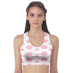 Star Pink Flower Polka Dots Sports Bra