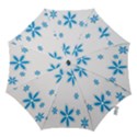 Star Flower Blue Hook Handle Umbrellas (Large) View1