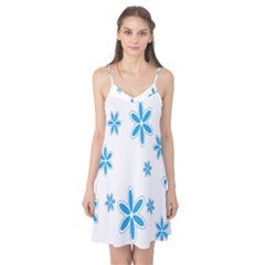 Star Flower Blue Camis Nightgown by Mariart