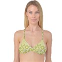 Sunflower Fly Flower Floral Reversible Tri Bikini Top View1