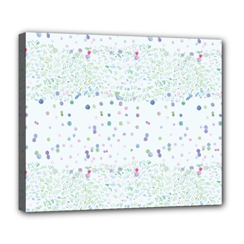 Spot Polka Dots Blue Pink Sexy Deluxe Canvas 24  X 20  