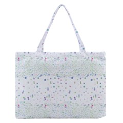 Spot Polka Dots Blue Pink Sexy Zipper Medium Tote Bag