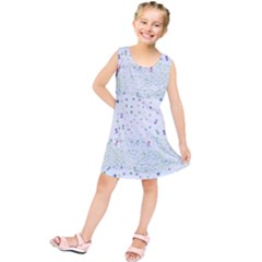 Spot Polka Dots Blue Pink Sexy Kids  Tunic Dress by Mariart