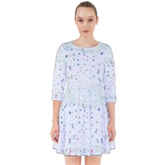 Spot Polka Dots Blue Pink Sexy Smock Dress by Mariart