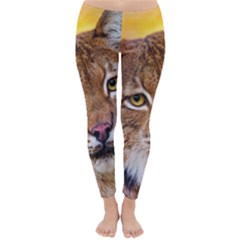 Tiger Beetle Lion Tiger Animals Classic Winter Leggings by Mariart