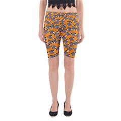 Pattern Halloween Wearing Costume Icreate Yoga Cropped Leggings by iCreate