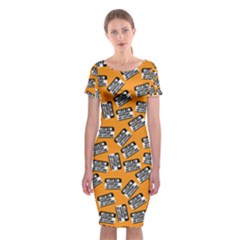 Pattern Halloween Wearing Costume Icreate Classic Short Sleeve Midi Dress by iCreate