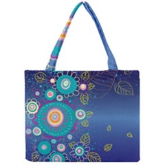 Flower Blue Floral Sunflower Star Polka Dots Sexy Mini Tote Bag
