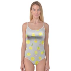 Cute Fruit Cerry Yellow Green Pink Camisole Leotard 