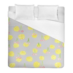 Cute Fruit Cerry Yellow Green Pink Duvet Cover (Full/ Double Size)