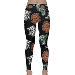 Pattern Halloween Werewolf Mummy Vampire Icreate Classic Yoga Leggings by iCreate