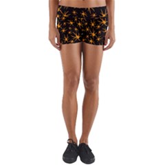 Halloween Spiders Yoga Shorts by iCreate