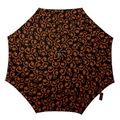 Pattern Halloween Jackolantern Hook Handle Umbrellas (large) by iCreate