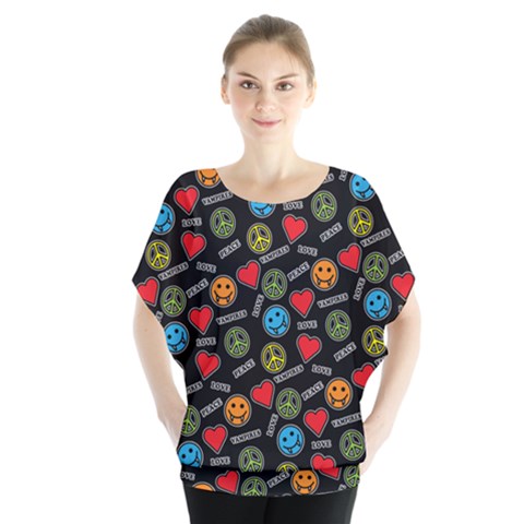 Pattern Halloween Peacelovevampires  Icreate Blouse by iCreate