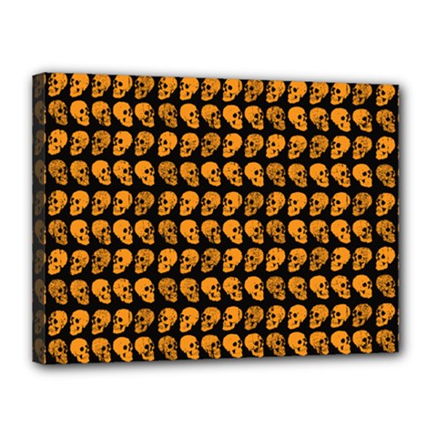 Halloween Color Skull Heads Canvas 16  X 12  by iCreate