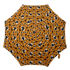 Pattern Halloween Black Cat Hissing Hook Handle Umbrellas (small) by iCreate