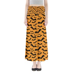 Pattern Halloween Bats  Icreate Full Length Maxi Skirt