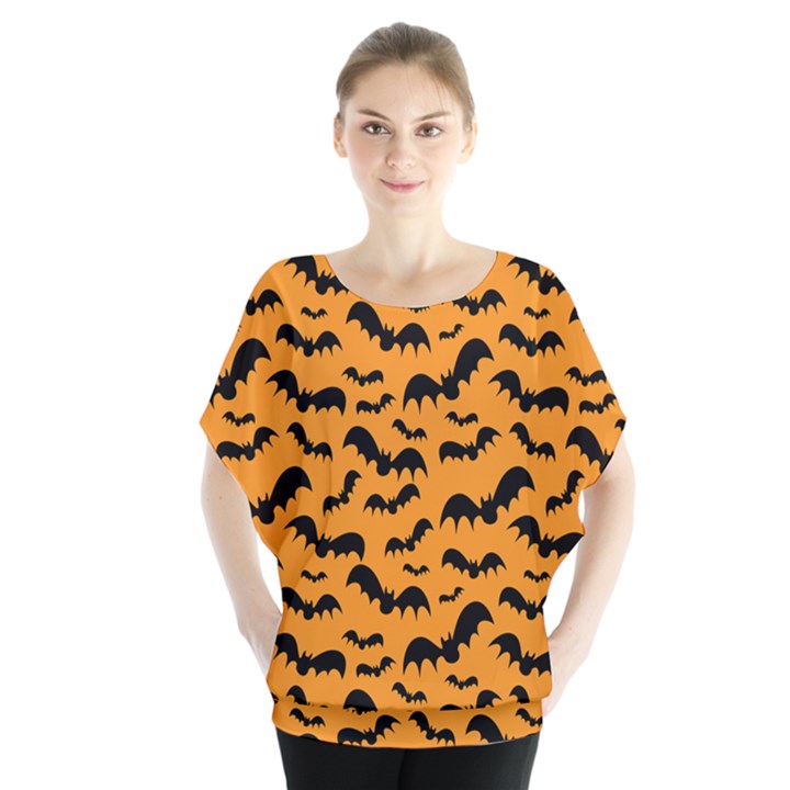 Pattern Halloween Bats  Icreate Blouse