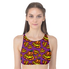 Halloween Colorful Jackolanterns  Tank Bikini Top by iCreate