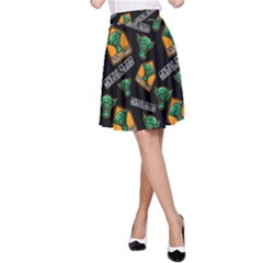 Halloween Ghoul Zone Icreate A-line Skirt by iCreate