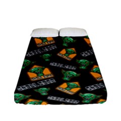 Halloween Ghoul Zone Icreate Fitted Sheet (Full/ Double Size)