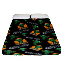 Halloween Ghoul Zone Icreate Fitted Sheet (King Size)