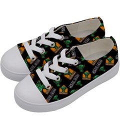 Halloween Ghoul Zone Icreate Kids  Low Top Canvas Sneakers