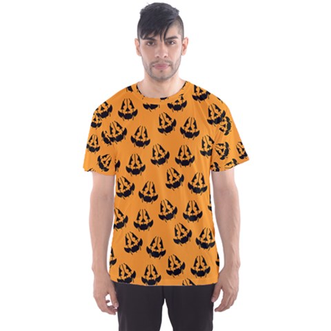 Halloween Jackolantern Pumpkins Icreate Men s Sports Mesh Tee by iCreate