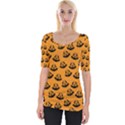 Halloween Jackolantern Pumpkins iCreate Wide Neckline Tee View1