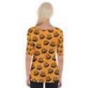 Halloween Jackolantern Pumpkins iCreate Wide Neckline Tee View2