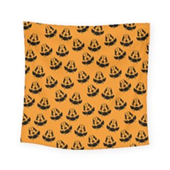 Halloween Jackolantern Pumpkins Icreate Square Tapestry (small) by iCreate