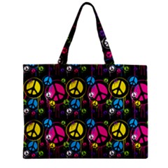 Peace Drips Icreate Zipper Mini Tote Bag