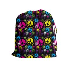 Peace Drips Icreate Drawstring Pouches (extra Large)