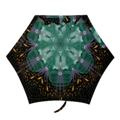 Temple Of Yoga In Light Peace And Human Namaste Style Mini Folding Umbrellas by pepitasart