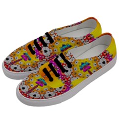 Fantasy Flower In Tones Men s Classic Low Top Sneakers by pepitasart