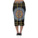 Blue Bloom Golden And Metal Midi Pencil Skirt View2