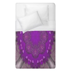 Fantasy-flowers In Harmony  In Lilac Duvet Cover (single Size) by pepitasart