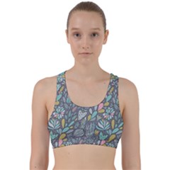 Cactus Pattern Green  Back Weave Sports Bra