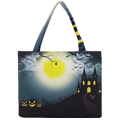 Halloween Landscape Mini Tote Bag by Valentinaart